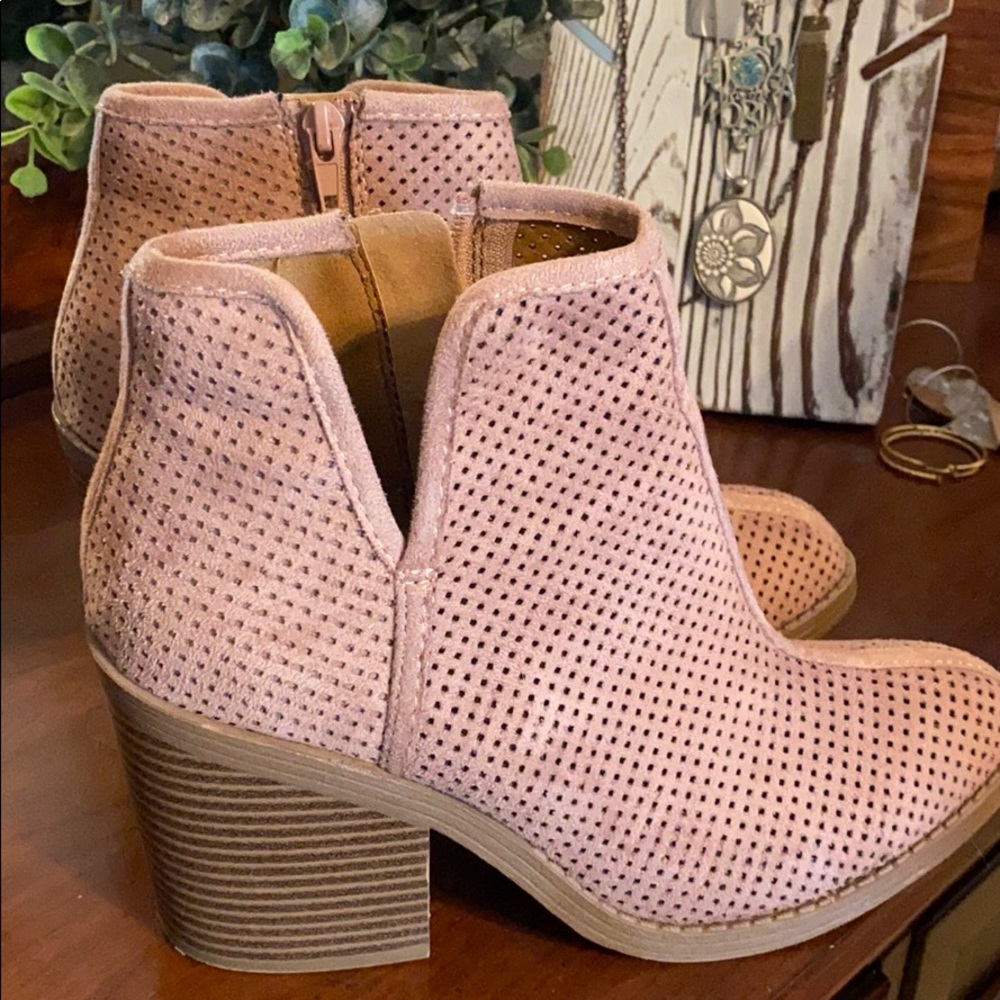 Suede booties